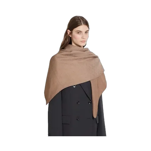 Gg Wool Silk Jacquard Shawl