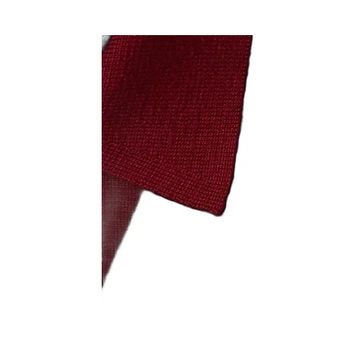 Wool Silk Polo Top With Vest Overlay