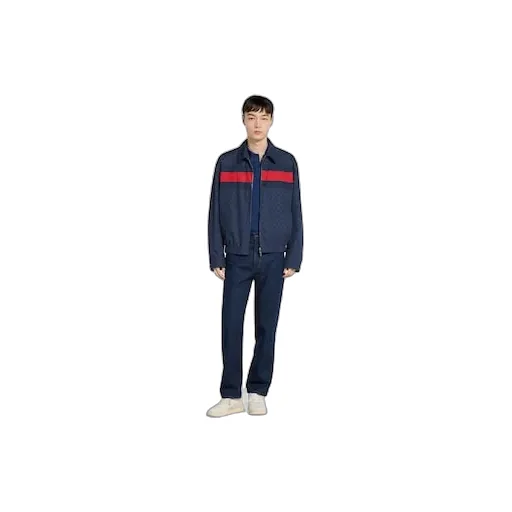 Gg Cotton Poplin Jacket With Web