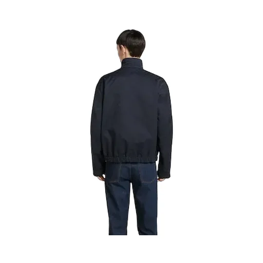 Reversible Cotton Gabardine Zip Jacket