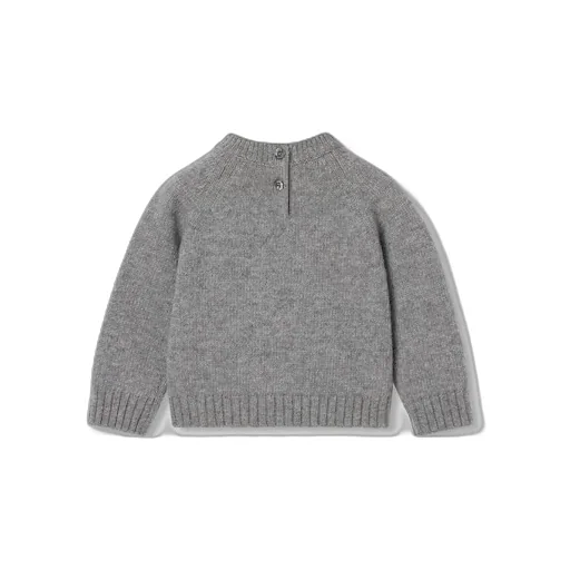 Baby Wool Sweater With Embroidery