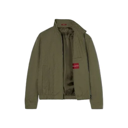 Gg Canvas Bomber Jacket