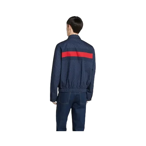Gg Cotton Poplin Jacket With Web