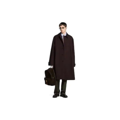 Bonded Wool Coat With Logo