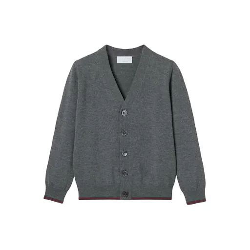 Children's Wool Cardigan With Web