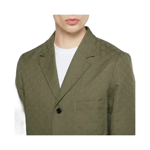 Cotton Blend Gg Canvas Jacket