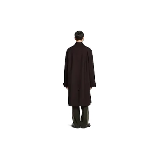 Bonded Wool Coat With Logo