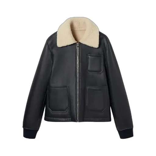 Shearling Jacket With Nappa Finishing