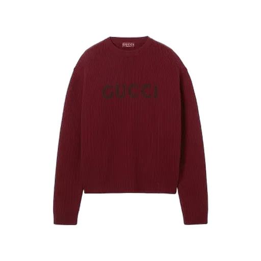 Wool Cashmere Rib Knit Sweater