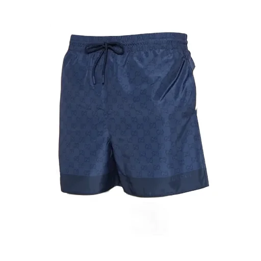 Printed Technical Poplin Swim Shorts