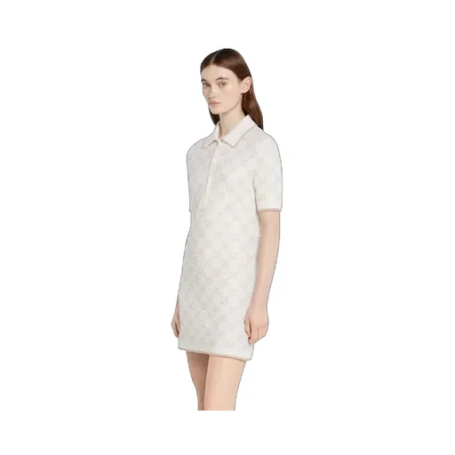 Gg Cashmere Wool Jacquard Dress