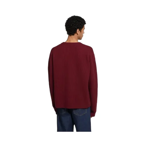 Wool Cashmere Rib Knit Sweater