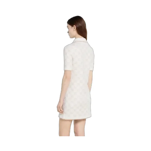 Gg Cashmere Wool Jacquard Dress