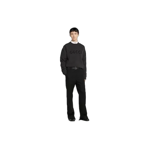 Wool Cashmere Rib Knit Sweater