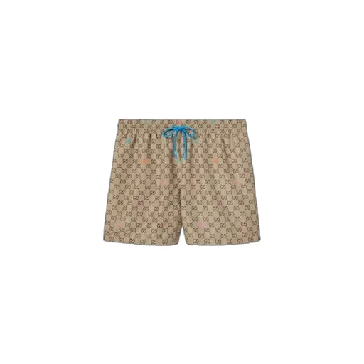 Printed Technical Poplin Swim Shorts