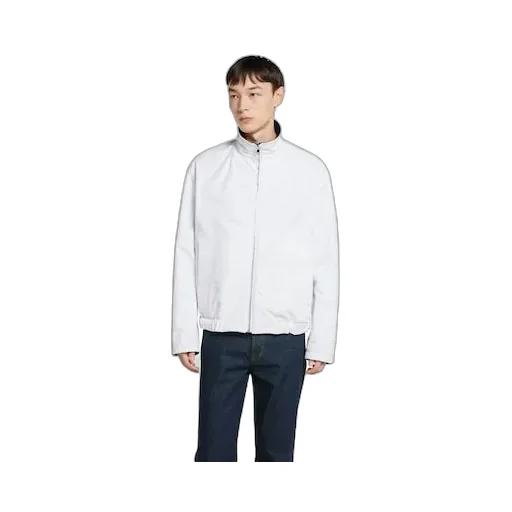 Reversible Cotton Gabardine Zip Jacket