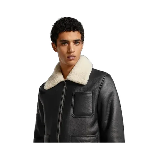 Shearling Jacket With Nappa Finishing
