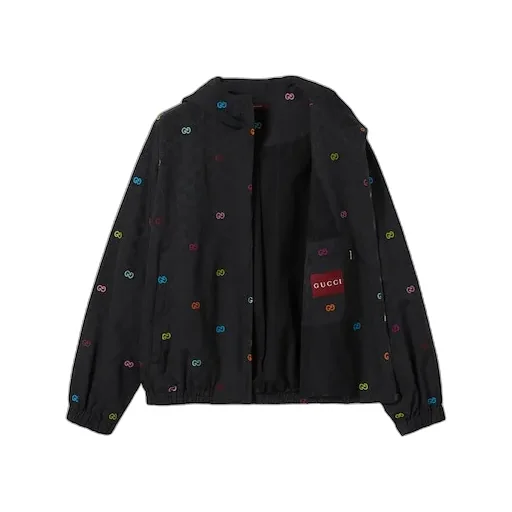 Gg Cotton Ripstop Zip Jacket
