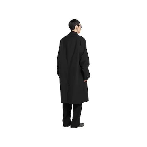 Bonded Wool Coat With Logo