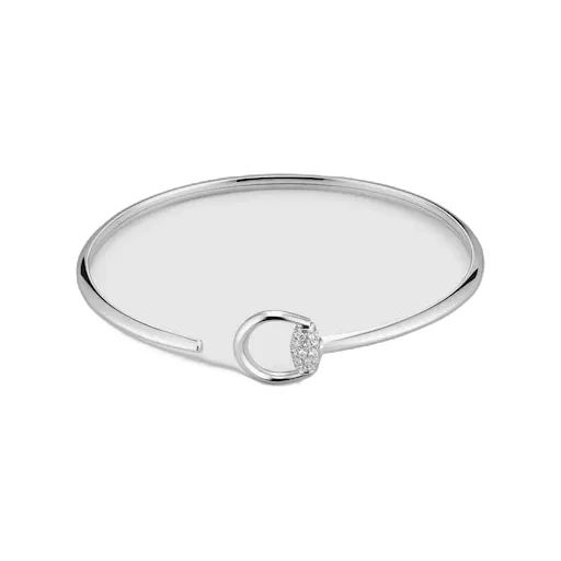 Gucci Horsebit Diamond 18K Cuff Bracelet