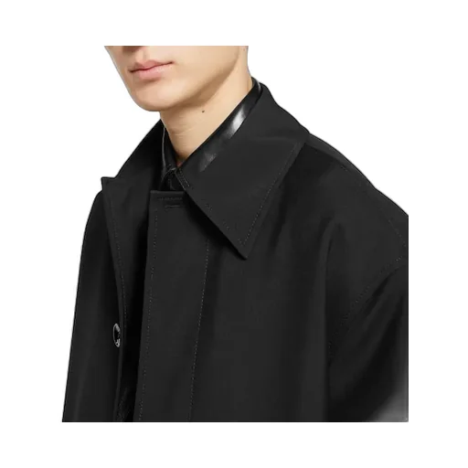 Bonded Wool Coat With Logo