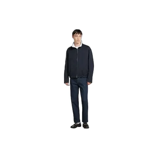 Reversible Cotton Gabardine Zip Jacket