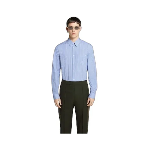 Cotton Poplin Shirt With Embroidery