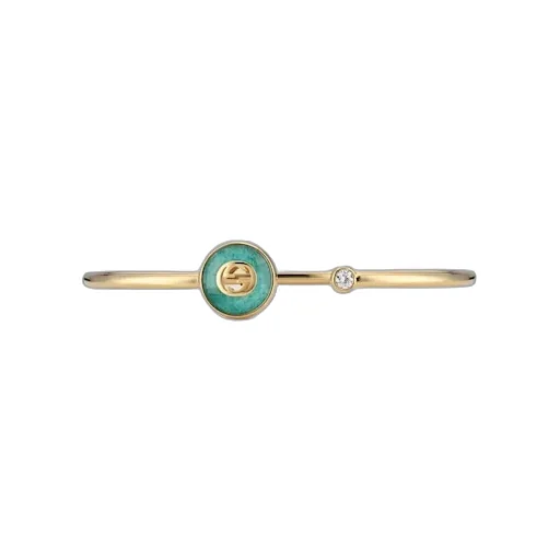 Gucci Interlocking 18K Bangle Bracelet