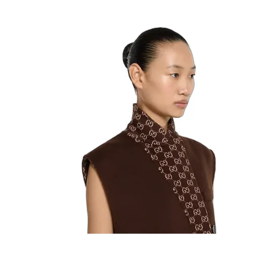 Long Silk Wool Gilet