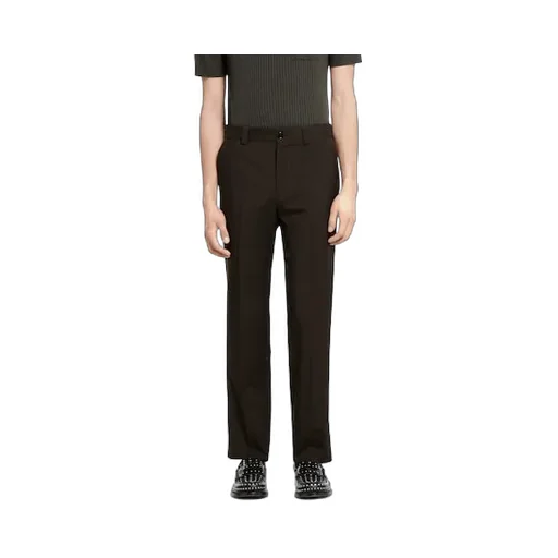 Wool Gabardine Pant With Logo