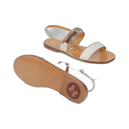 Sandal With Interlocking G And Web