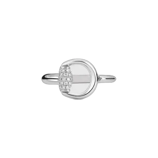 Gucci Horsebit Diamond 18K Ring