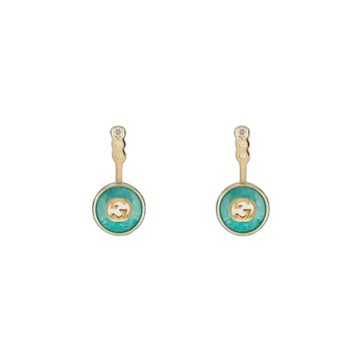 Gucci Interlocking 18K Earrings