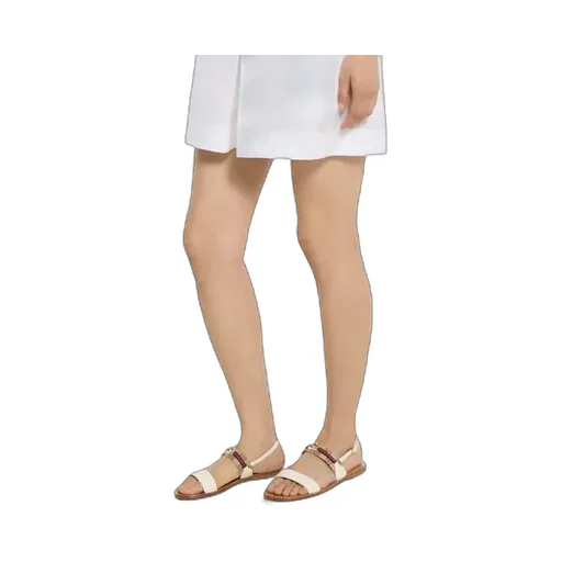 Sandal With Interlocking G And Web