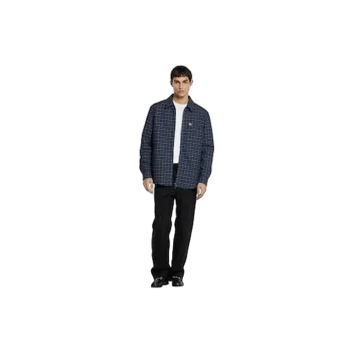 Wool Flannel Zip Jacket With Embroidery