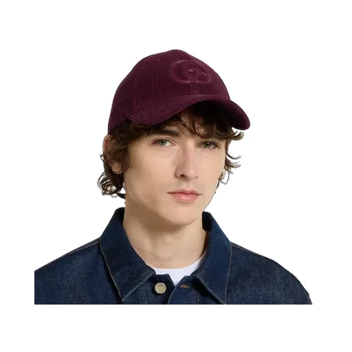 Velvet Baseball Hat With Embroidery