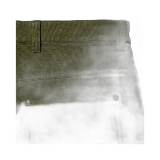 Bleached Gg Cotton Denim Jacquard Shorts