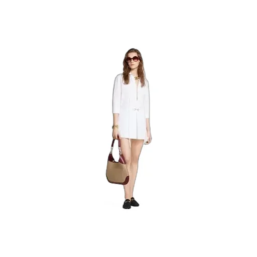 Cotton Poplin Shirt Dress With Horsebit