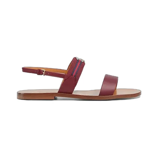 Sandal With Interlocking G And Web