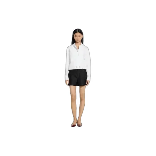 Cotton Poplin Shirt With Horsebit
