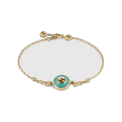 Gucci Interlocking 18K Chain Bracelet