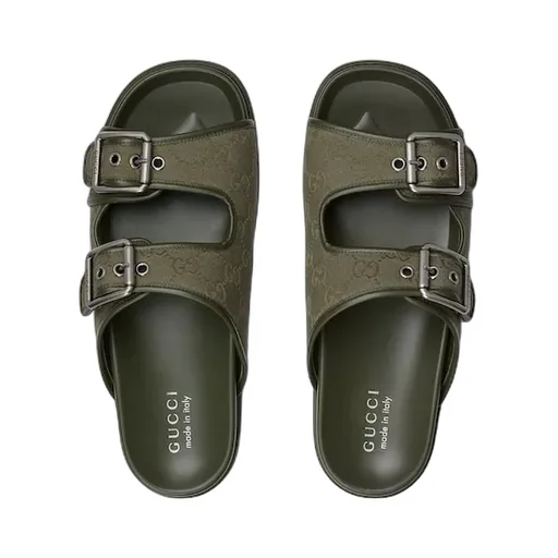Slide Sandal With Buckles