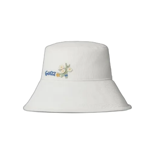 Children's Cotton Bucket Hat With Embroidery