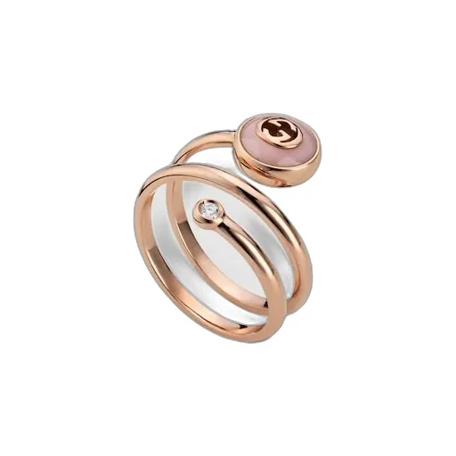 Gucci Interlocking 18K Spiral Ring