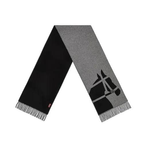 Wool Scarf With Jacquard Motif