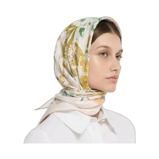 Printed Silk Twill Carré