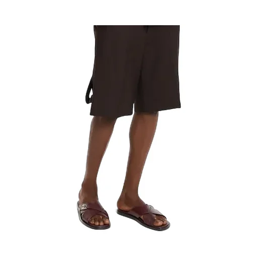 Slide Sandal With Interlocking G