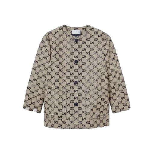 Children's Gg Canvas Jacket