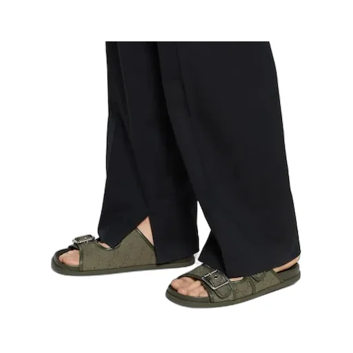 Slide Sandal With Buckles