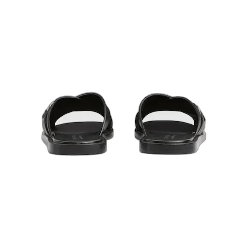 Slide Sandal With Interlocking G